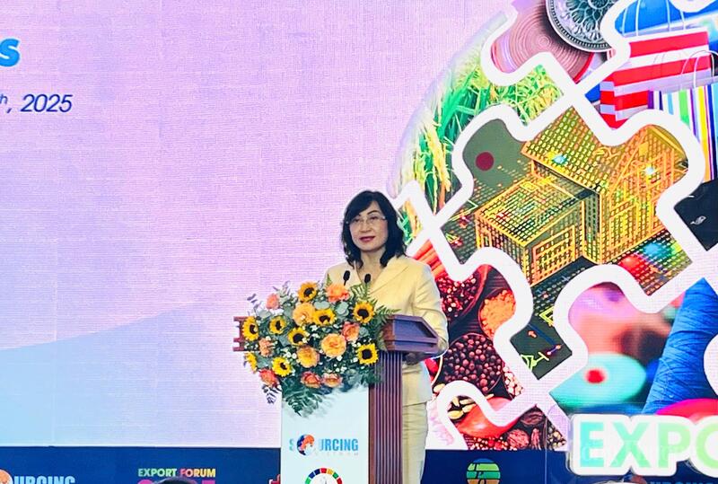 Thứ trưởng Bộ Công Thương Phan Thị Thắng phát biểu khai mạc.