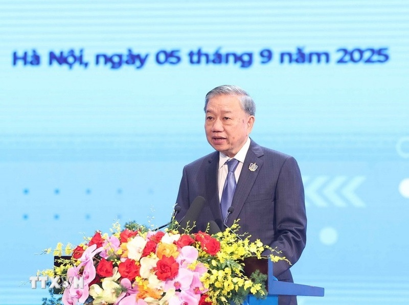 Tổng Bí thư Tô Lâm phát biểu tại sự kiện. Ảnh: Thống Nhất/TTXVN