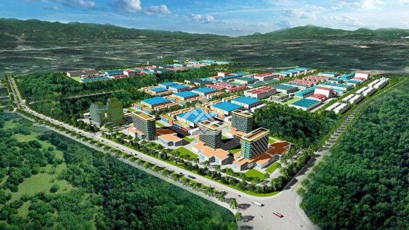 Hình ảnh mô phỏng quy hoạch Khu Công nghiệp Trấn Yên tại tỉnh Yên Bái