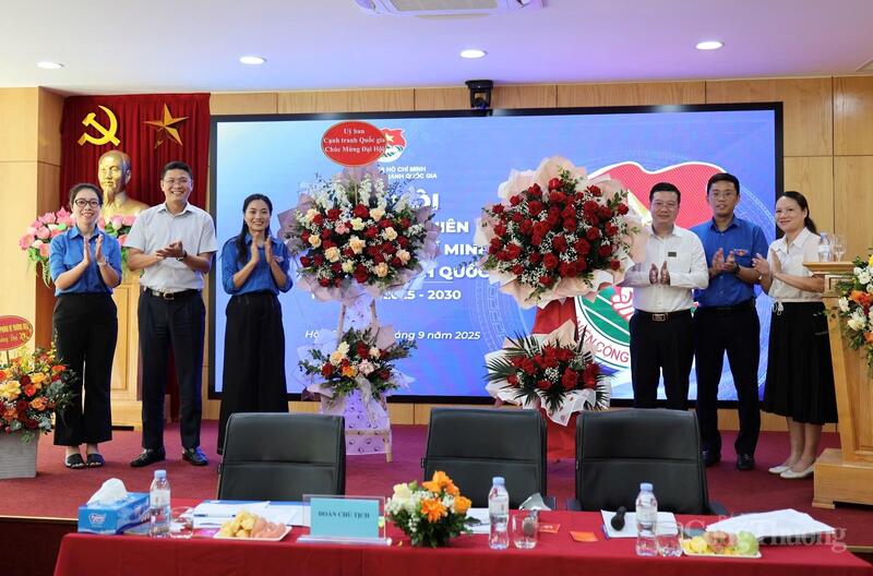 Đại hội Đoàn TNCS Hồ Chí Minh Ủy ban Cạnh tranh Quốc gia nhiệm kỳ 2025 - 2030. Ảnh: Quỳnh Trang.