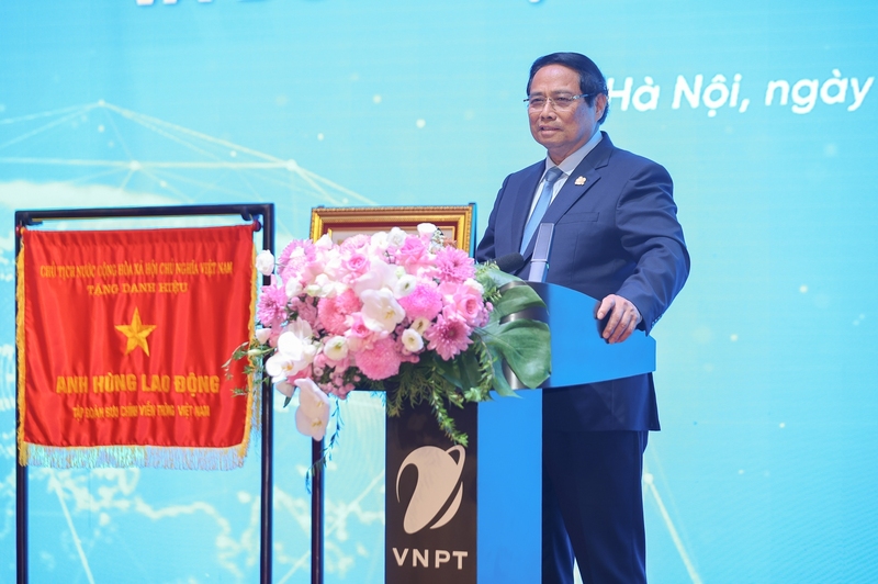 Thủ tướng Phạm Minh Chính dự và phát biểu tại lễ kỷ niệm. Ảnh: VGP/Nhật Bắc