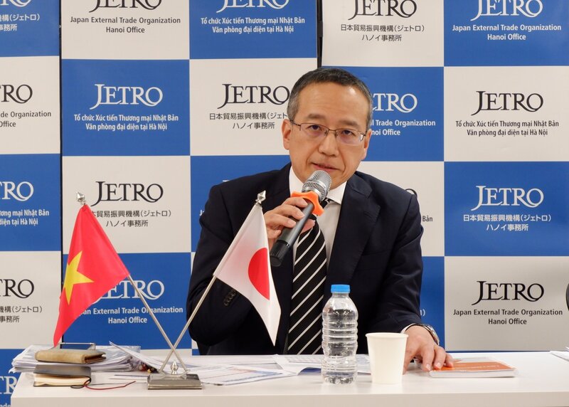Trưởng đại diện JETRO Hà Nội – ông Ozasa Haruhiko. Ảnh: Minh Tuấn