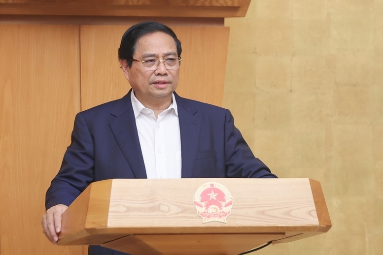 Thủ tướng Chính phủ Phạm Minh Chính phát biểu kết luận Phiên họp Chính phủ chuyên đề xây dựng pháp luật tháng 9/2025 - Ảnh: VGP/Nhật Bắc