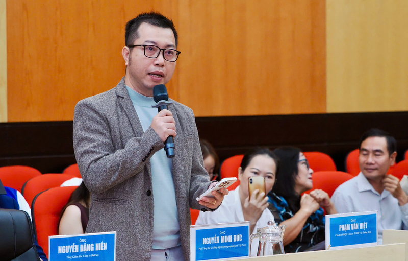Ông Nguyễn Minh Đức, Phó Tổng thư ký Hiệp hội Thương mại điện tử Việt Nam. Ảnh: Minh Khuê.