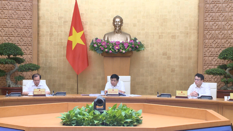 Phó Thủ tướng Nguyễn Chí Dũng chủ trì cuộc họp về điều chỉnh Quy hoạch tổng thể quốc gia thời kỳ 2021 - 2030, tầm nhìn đến năm 2050 - Ảnh: VGP/Thu Sa.