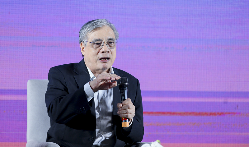 PGS.TS Trần Đình Thiên, nguyên Viện trưởng Viện Kinh tế Việt Nam, thành viên của Tổ tư vấn Chính sách của Chính phủ chia sẻ tại tọa đàm