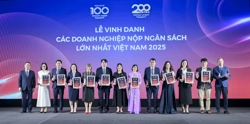 Vinh danh các doanh nghiệp nộp ngân sách lớn nhất năm 2025
