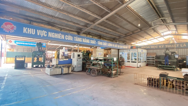 Khu vực nghiên cứu tăng năng suất, tăng chất lượng và chế tạo sản phẩm mới thân thiện với môi trường. Ảnh: Quang Mâu