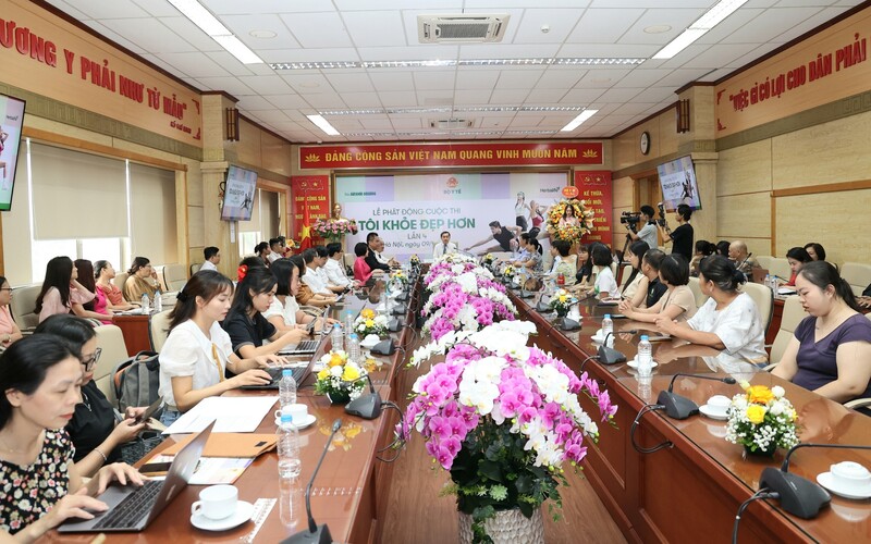 Quang cảnh lễ phát động cuộc thi "Tôi khỏe đẹp hơn" lần thứ 4.