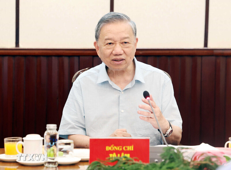 Tổng Bí thư Tô Lâm phát biểu. Ảnh: TTXVN