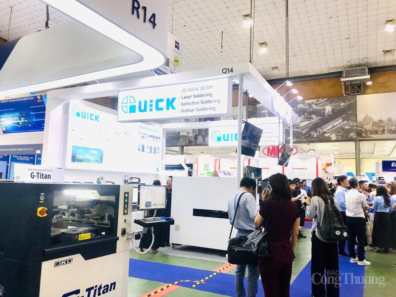 Triển lãm kỳ vọng góp phần năng lực cạnh tranh của ngành công nghiệp hỗ trợ Việt Nam. Ảnh: Hoa Quỳnh
