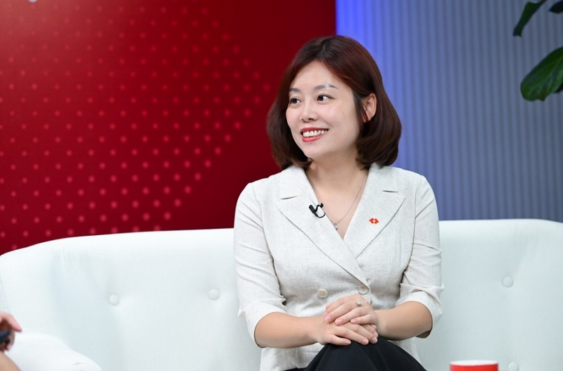 Bà Nguyễn Vân Linh, Phó giám đốc Khối Ngân hàng Bán lẻ của Techcombank.