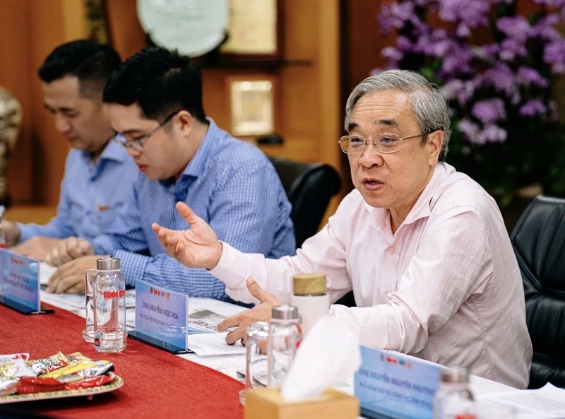 Ông Nguyễn Ngọc Hòa, Chủ tịch Hiệp hội Doanh nghiệp TP. Hồ Chí Minh. Ảnh: Thanh Hiệp.