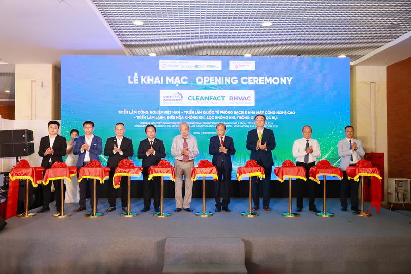 Khai mạc Triển lãm Cleanfact và RHVAC Việt Nam 2025. Ảnh QL.