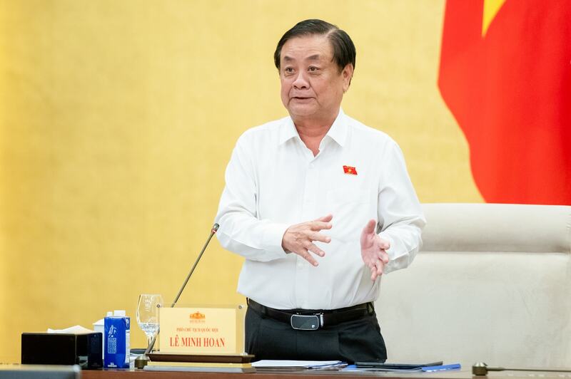 Phó Chủ tịch Quốc hội Lê Minh Hoan phát biểu tại cuộc là việc. Ảnh: VPQH