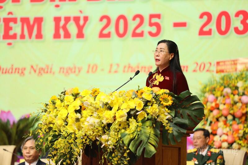 Bà Bùi Thị Quỳnh Vân làm Bí thư Tỉnh ủy Quảng Ngãi nhiệm kỳ 2025 - 2030