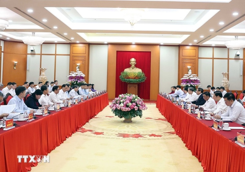 Quang cảnh buổi làm việc. Ảnh: Thống Nhất/TTXVN.