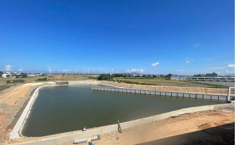 Dự án Cấp nước Khu kinh tế Nhơn Hội (Gia Lai) của Halcom Việt Nam đang trong quá trình hoàn thiện để sớm đi vào vận hành vào quý III năm 2025. Ảnh: Bình An