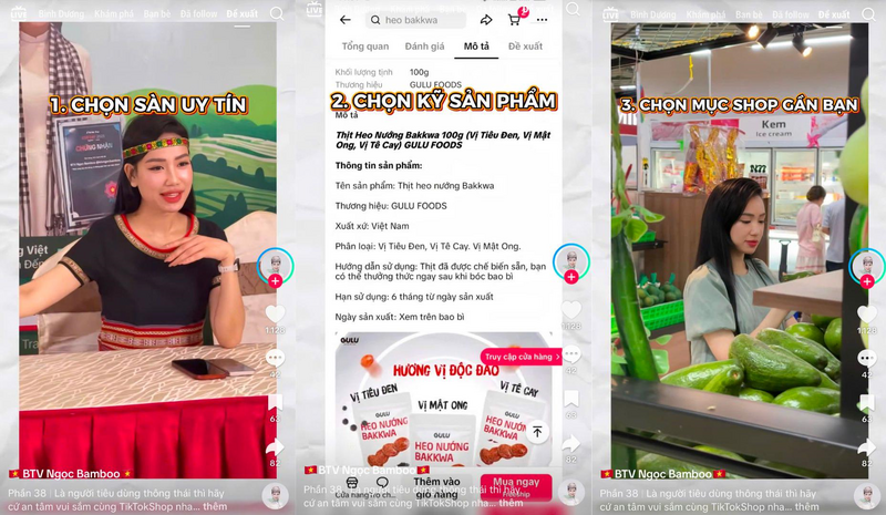 Ngọc Bamboo (@btvngocbamboo) chia sẻ cách để mua sắm online an toàn