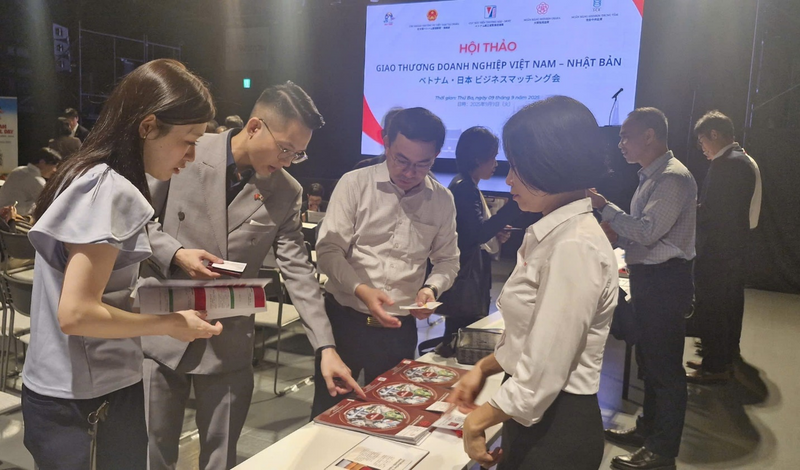 Nhiều doanh nghiệp Nhật Bản tham dự hội thảo cho biết họ đánh giá cao sự năng động của doanh nghiệp Việt Nam. Ảnh: Vietrade