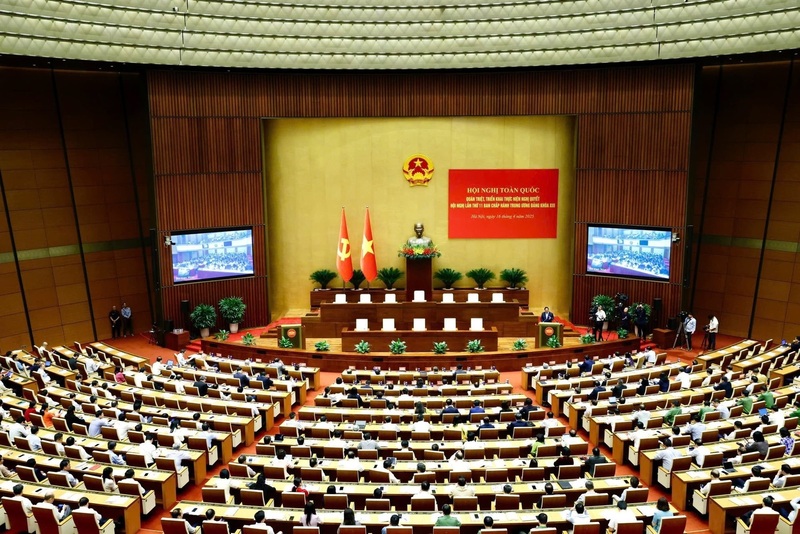 Hội nghị toàn quốc (trực tiếp kết hợp trực tuyến) quán triệt, triển khai thực hiện 4 Nghị quyết của Bộ Chính trị do Bộ Chính trị, Ban Bí thư tổ chức sẽ diễn ra vào sáng 16/9. Ảnh minh họa: VGP
