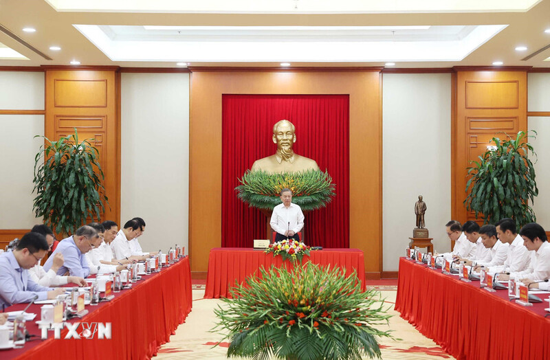 Toàn cảnh buổi làm việc. Ảnh: TTXVN.