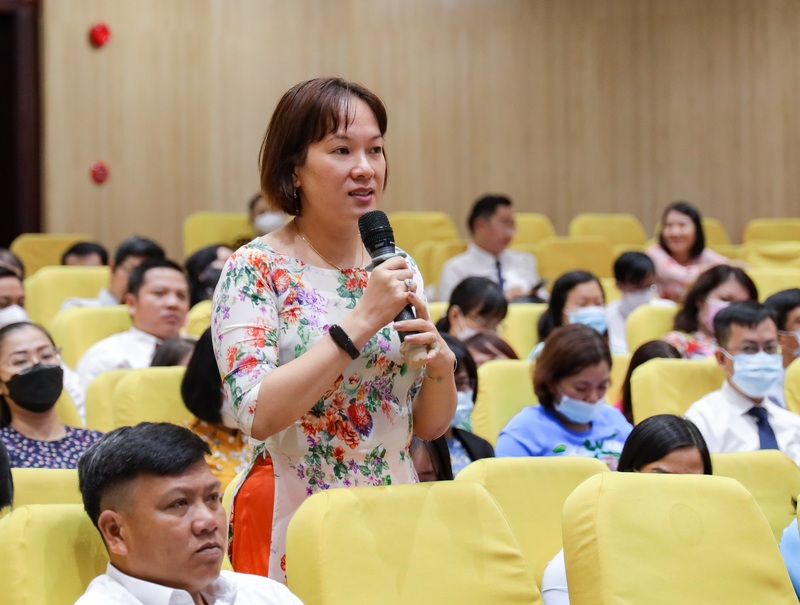 Th.S.NCS. Vương Tuyết Linh, Khoa Luật Kinh tế, Trường Đại học Ngân hàng TP. Hồ Chí Minh. Ảnh: Minh Anh