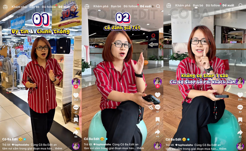 Cô Ba Edit chia sẻ các mẹo mua sắm online