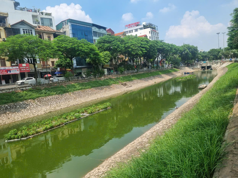 Sông Tô Lịch nước trong xanh, người Hà Nội thích thú câu cá - 6