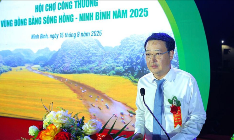 Ông Bùi Quang Hưng, Phó Cục trưởng Cục Xúc tiến Thương mại, Bộ Công Thương chia sẻ tại buổi khai mạc