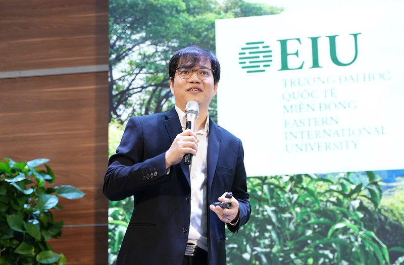 Ông Ngô Minh Đức - Hiệu trưởng EIU. Ảnh: Minh Khuê.