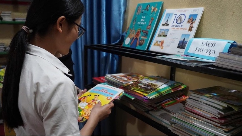 Hình ảnh trong hoạt động thiện nguyện của D Free Book