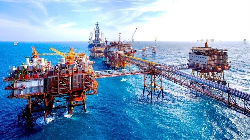 Giàn khai thác mỏ Bạch Hổ (Ảnh Petrovietnam)