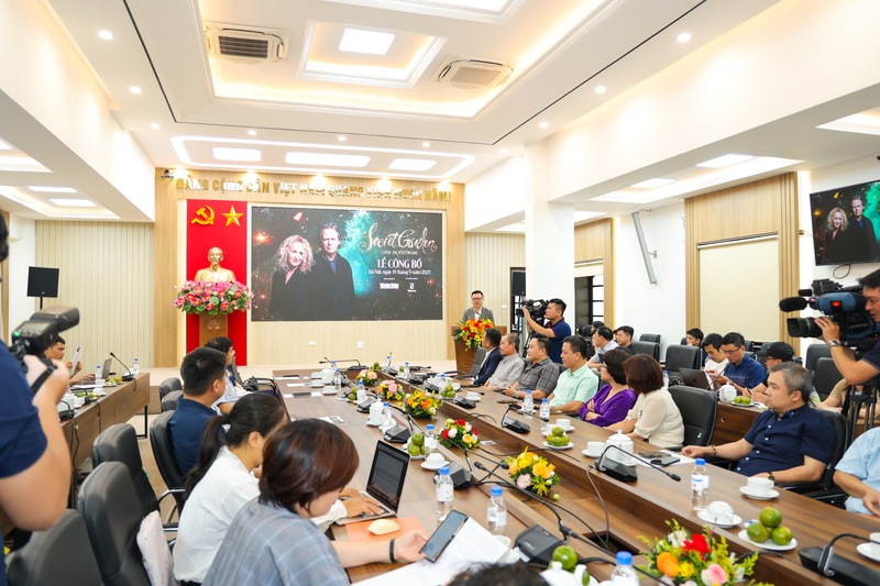 Lễ công bố nghệ sĩ quốc tế trong khuôn khổ dự án âm nhạc vì cộng đồng Good Morning Vietnam 2025. Ảnh: Báo Nhân Dân
