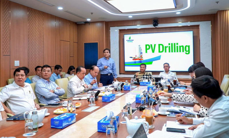Tổng Giám đốc Nguyễn Xuân Cường cho biết PV Drilling đã hoàn thành 75% kế hoạch quản trị do Petrovietnam giao (Ảnh PV Drilling)