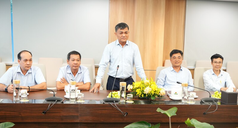 TGĐ PVCFC Văn Tiến Thanh khẳng định vai trò tiên phong của PVCFC trên hành trình hình thành và phát triển. (Ảnh PVCFC)