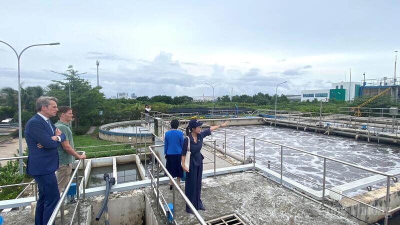 Hệ thống xử lý nước thải tại Khu công nghiệp DEEP C Hải Phòng.