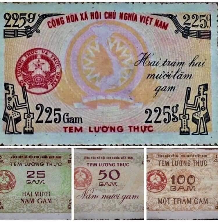 Những tấm tem phiếu cũ