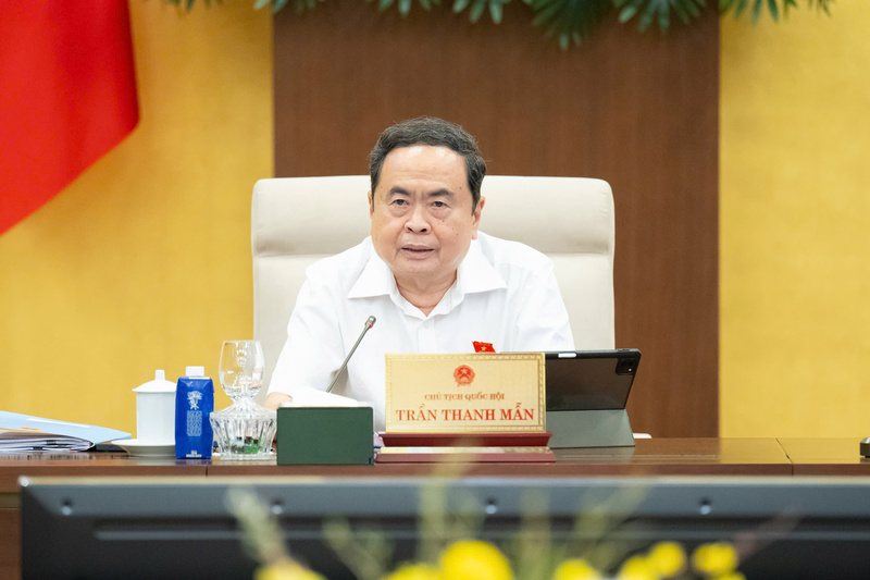 Chủ tịch Quốc hội Trần Thanh Mẫn phát biểu