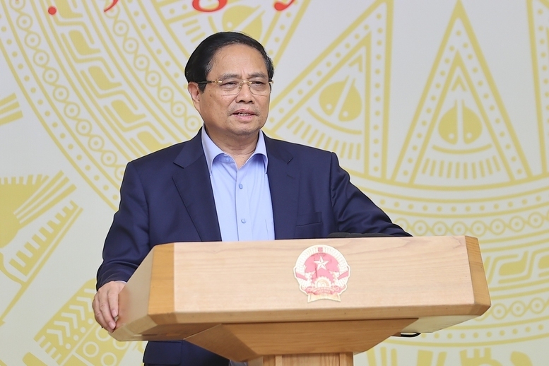Thủ tướng chủ trì phiên họp 14 Ban Chỉ đạo chống khai thác hải sản bất hợp pháp, không báo cáo và không theo quy định. Ảnh: VGP/Nhật Bắc