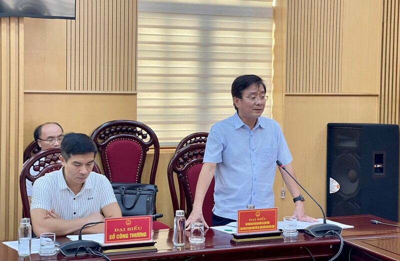 Ông Hoàng Trọng Hiếu - Phó chánh văn phòng Ban Chỉ đạo các dự án năng lượng trọng điểm phát biểu