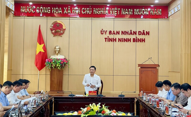 Ông Nguyễn Cao Sơn – Phó Chủ tịch UBND tỉnh Ninh Bình phát biểu kết luận