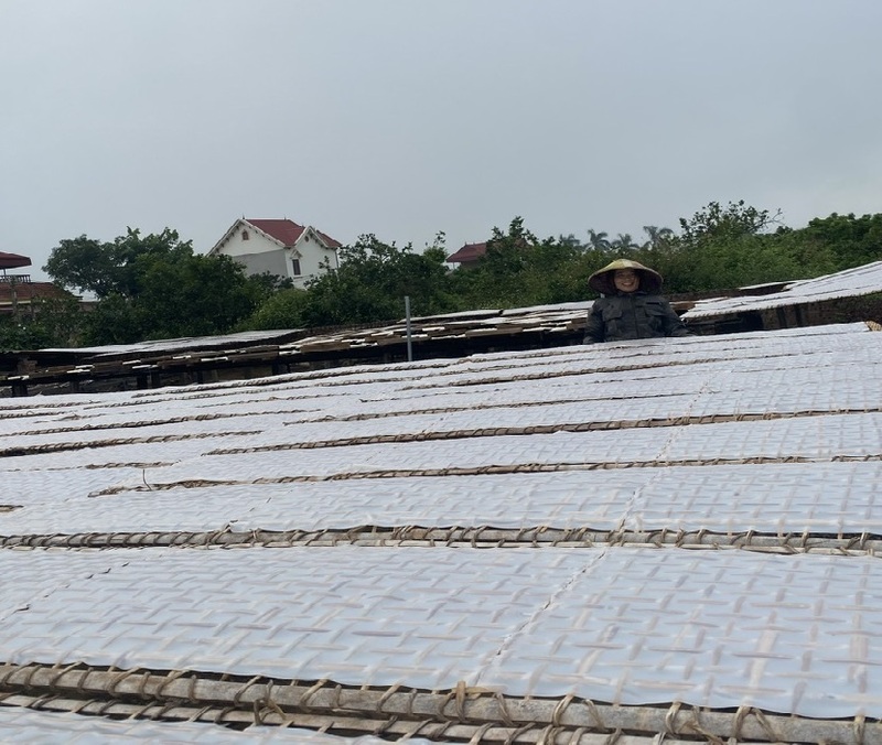 Sản phẩm mỳ Chũ mang lại thu nhập cao cho người dân địa phương. Ảnh: Hải Linh