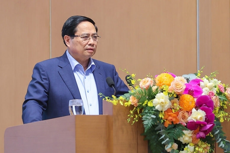 Thủ tướng Chính phủ Phạm Minh Chính chủ trì phiên họp. Ảnh: VGP/Nhật Bắc.