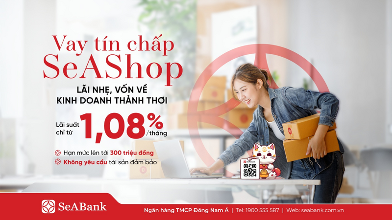 Lãi suất từ 1,08%/tháng, cố định trong suốt kỳ vay giúp hộ kinh doanh dễ dàng dự toán chi phí vốn