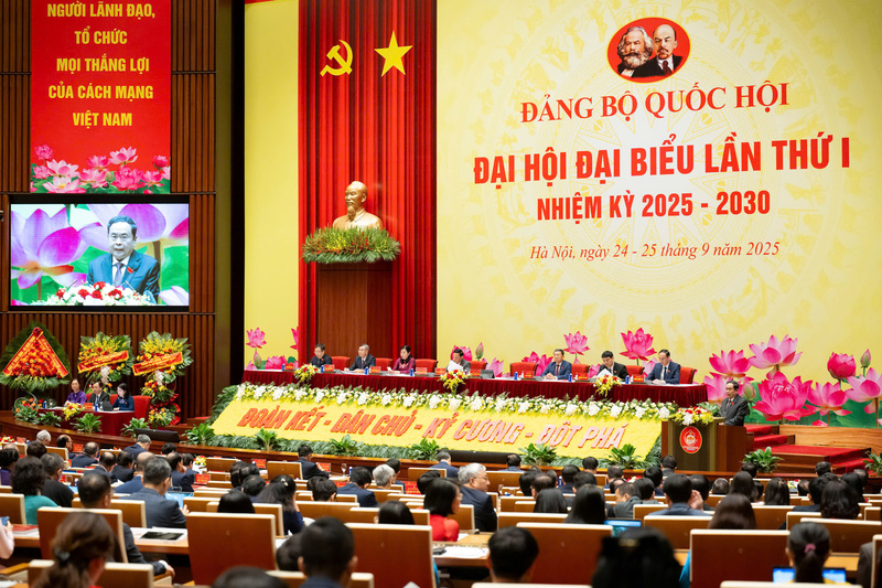 Đại hội đại biểu Đảng bộ Quốc hội lần thứ I, nhiệm kỳ 2025 - 2030.