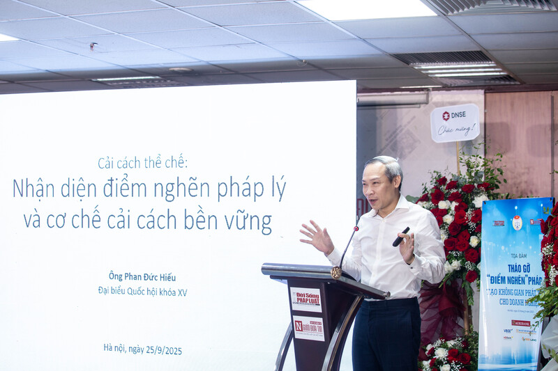 TS. Phan Đức Hiếu, Ủy viên Ủy ban Kinh tế của Quốc hội, Đại biểu Quốc hội khoá XV chia sẻ tại buổi tọa đàm