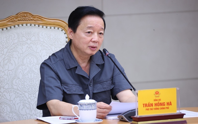 Phó Thủ tướng Trần Hồng Hà chủ trì cuộc họp. Ảnh: VGP/Minh Khôi.