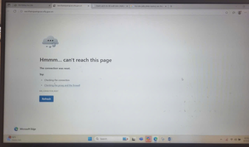 Người dân không thể tra cứu giấy phép quảng cáo thực phẩm chức năng theo cách cũ.