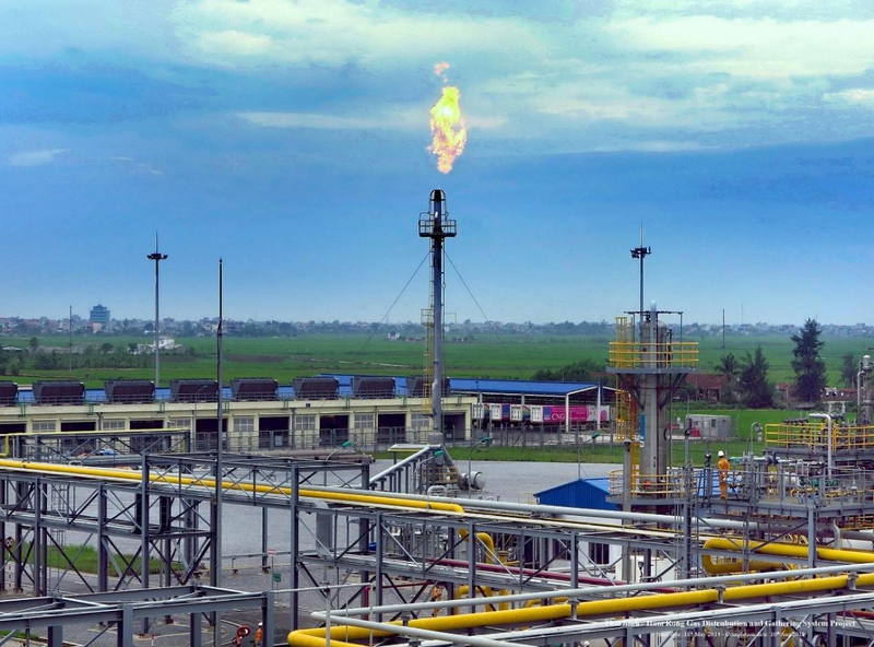 Trung tâm phân khối khí Tiền Hải, thuộc hệ thống khí HRTB (Ảnh PV GAS)